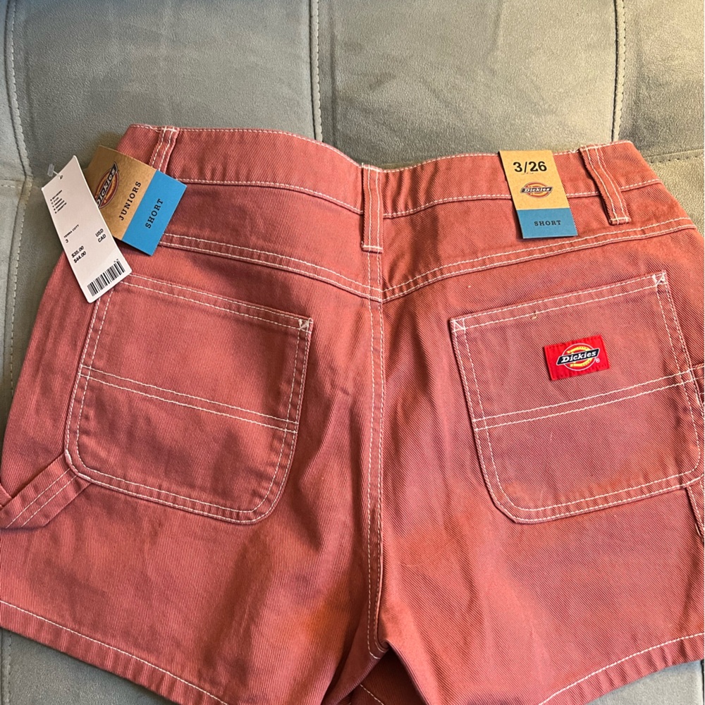 NWT Dickie’s Red Denim Juniors’ Size 3 Shorts for Urban Outfitters